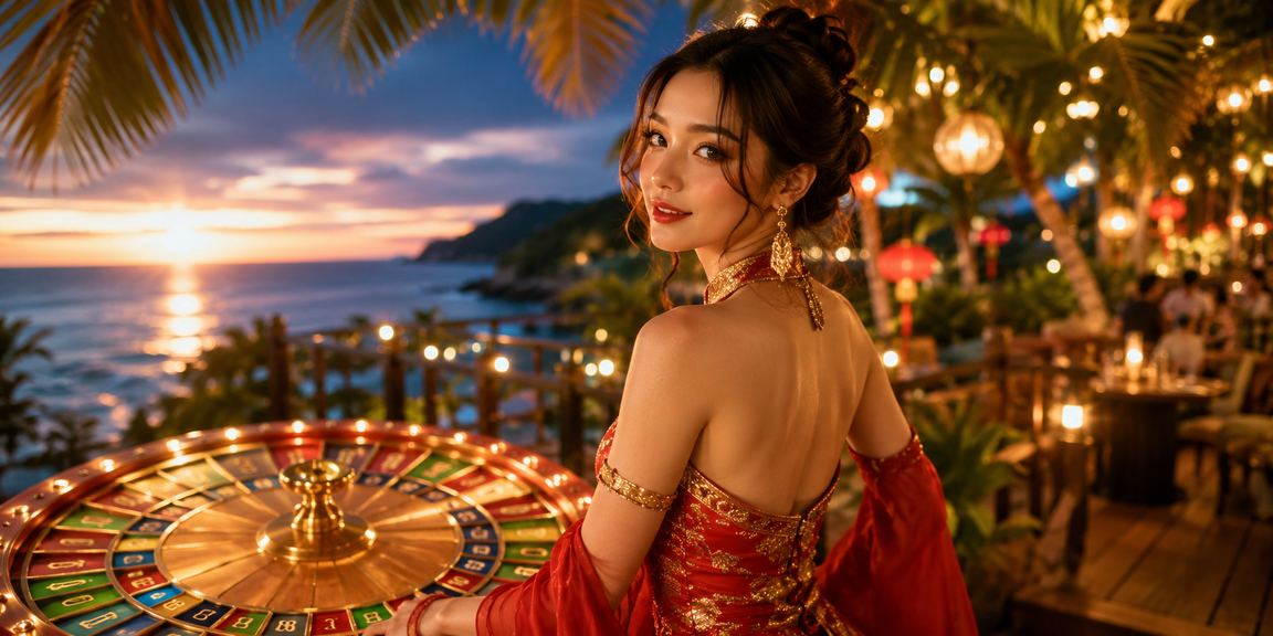 Không gian casino VIP với ánh sáng neon tại Sapa